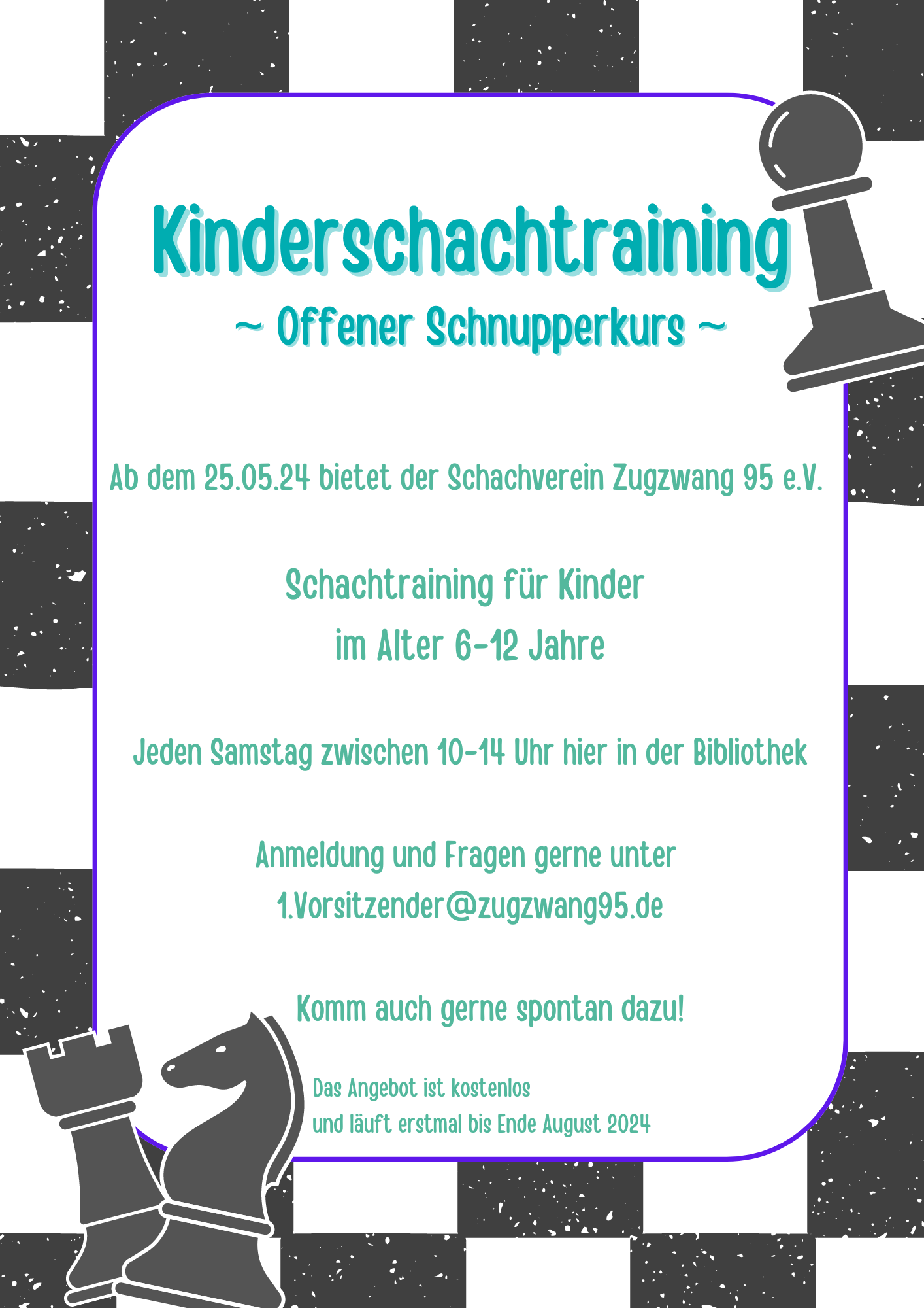 Schnupperkurs Sommer2024 Kinderschachtraining Neu